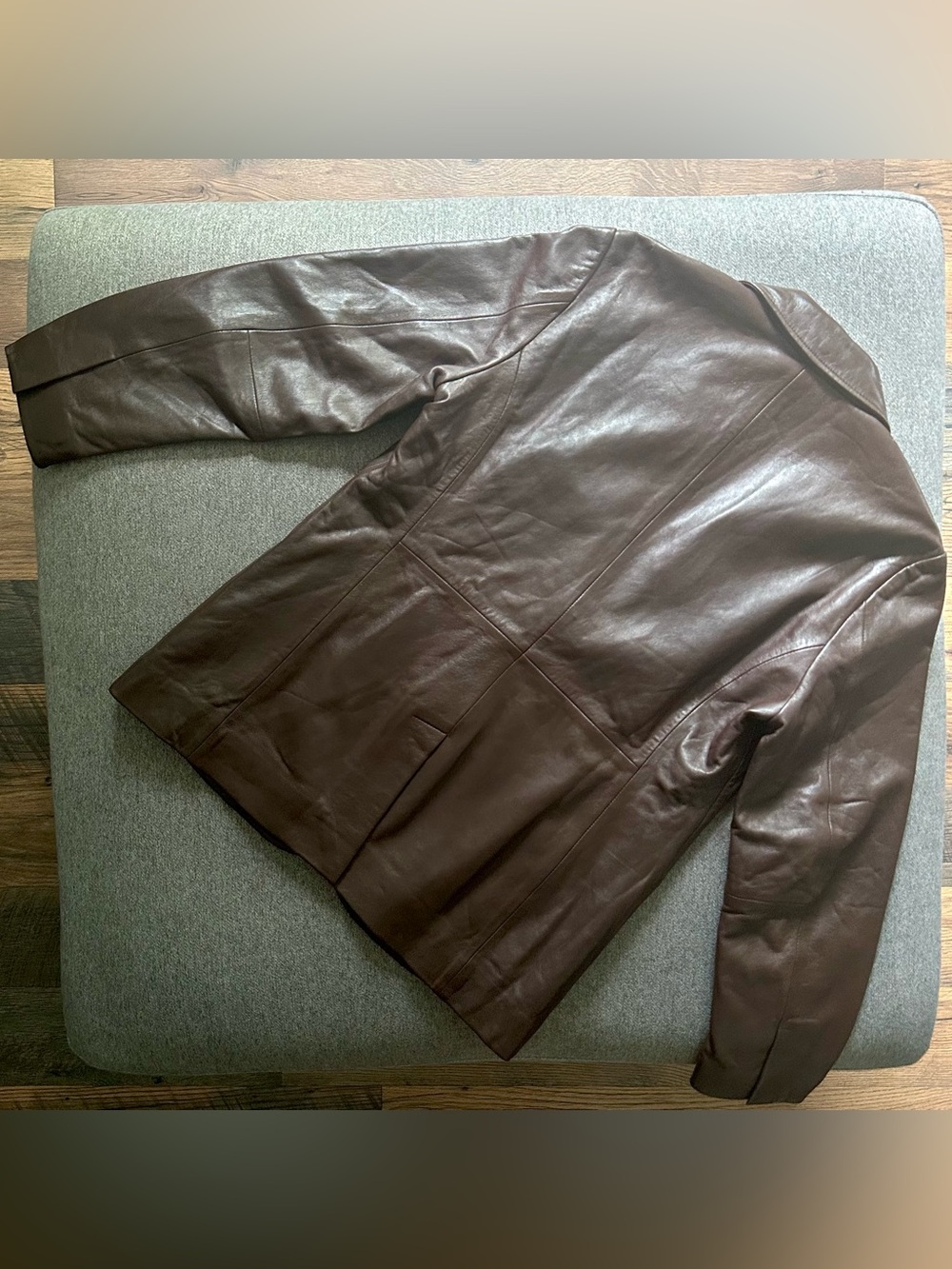 NWT Quince 100% Leather Blazer Jacket XL - Picture 8 of 8